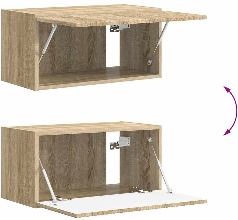 TV staliukas TV sieninė spintelė 60 x 31 x 29,5 cm Sonoma Apdirbta mediena