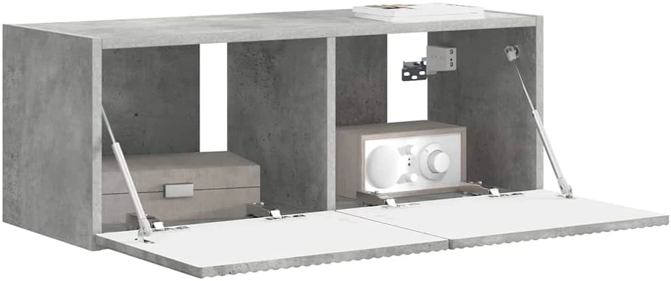 TV staliukas TV sieninė spintelė 78,5 x 30 x 29,5 cm Betono pilka