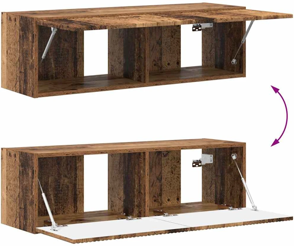 TV staliukas TV sieninė spintelė 98 x 31 x 29,5 cm Senovinis medis