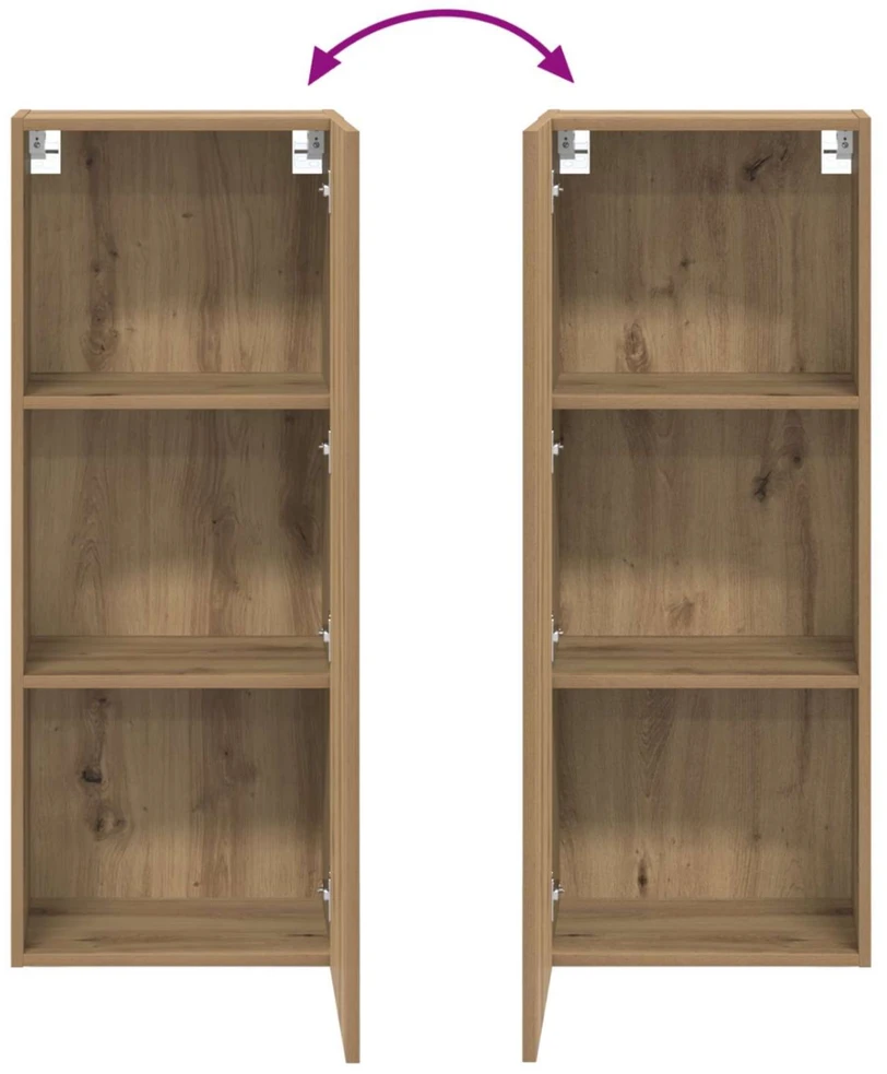 TV staliukas TV sieninė spintelė 40,5 x 30 x 102 cm Amatininkų ąžuolas