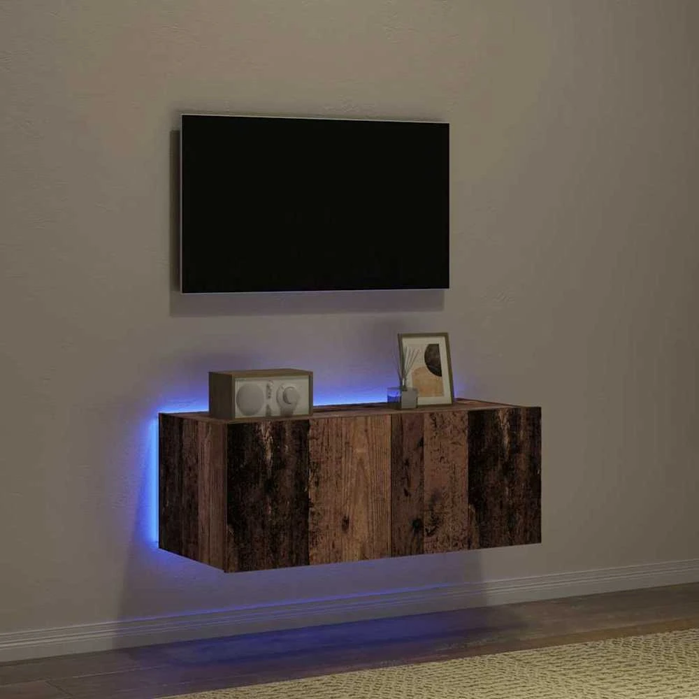TV staliukas TV sieninė spintelė 80 x 35 x 31 cm Senas medis