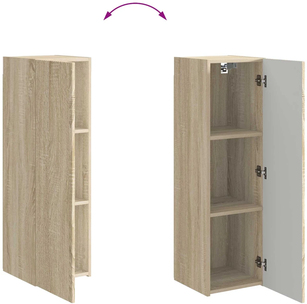 TV staliukas TV sieninio kabineto komplektas 6 vnt. 98 x 31 x 29,5 cm