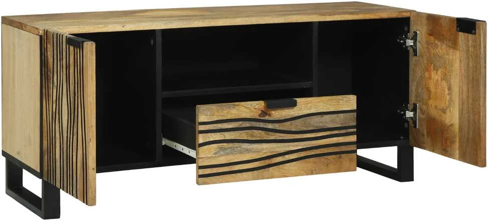 TV staliukas TV vienetai 105 x 33 x 46 cm Ruda Apdirbta mediena