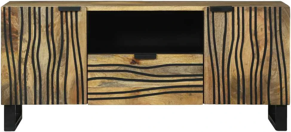 TV staliukas TV vienetai 105 x 33 x 46 cm Ruda Apdirbta mediena