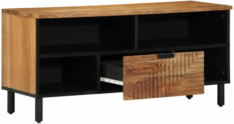 Televizoriaus spintelė Ruda 100 x 33 x 46 cm Kietas mango medis