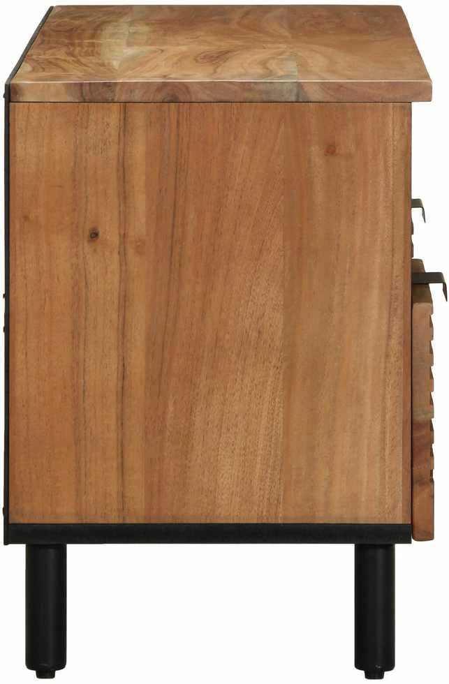 Televizoriaus spintelė Solid Acacia Wood 100 x 33,5 x 46 cm