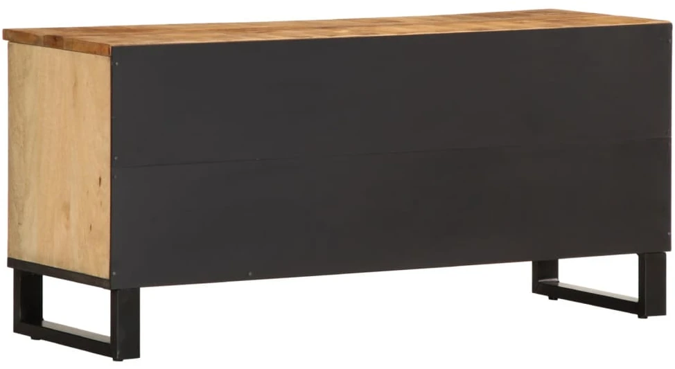 TV spintelė, 100x34x46cm, neapdorotos mango medienos masyvas