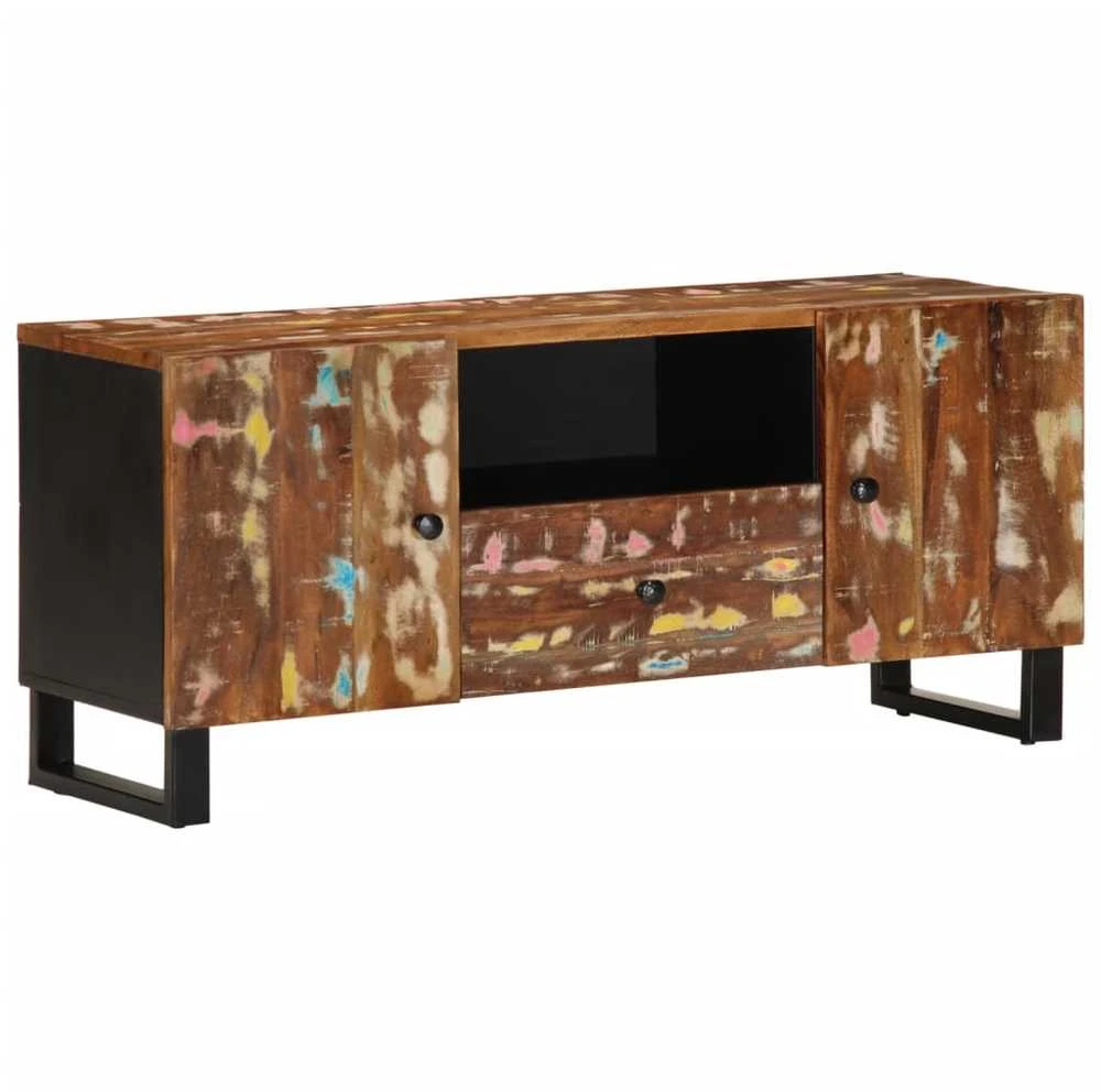 TV staliukas TV spintelė, 105x33,5x46cm, perdirbta/apdirbta mediena