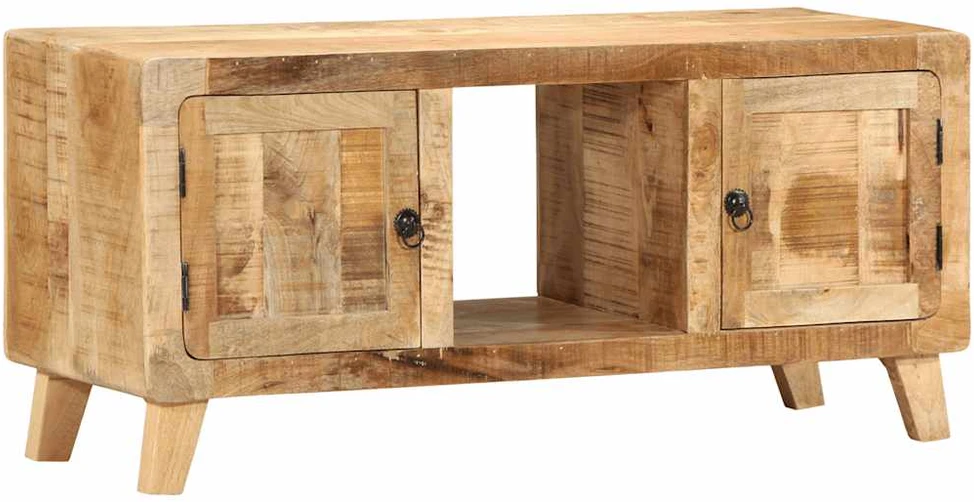TV spintelė, 105x46x32 cm, masyvi mango mediena