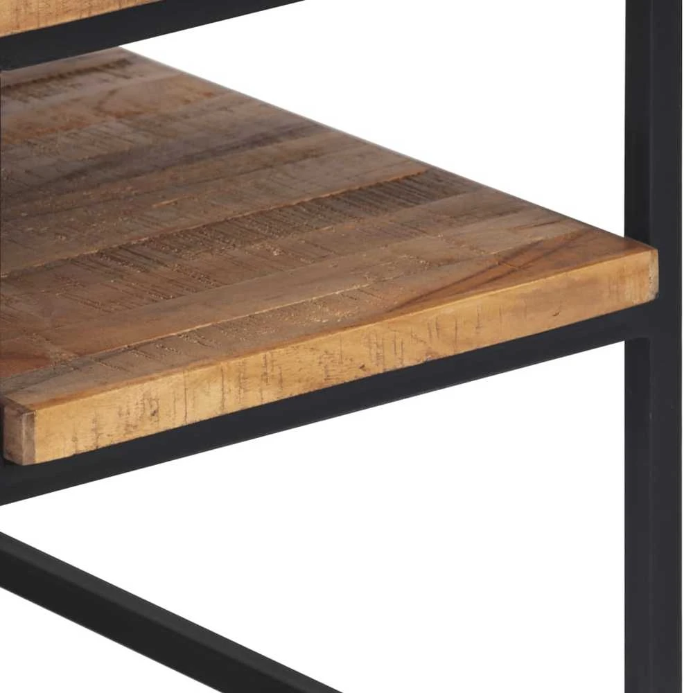 TV staliukas TV spintelė, 110x30x39cm, perdirbtos tikmedžio medienos masyvas