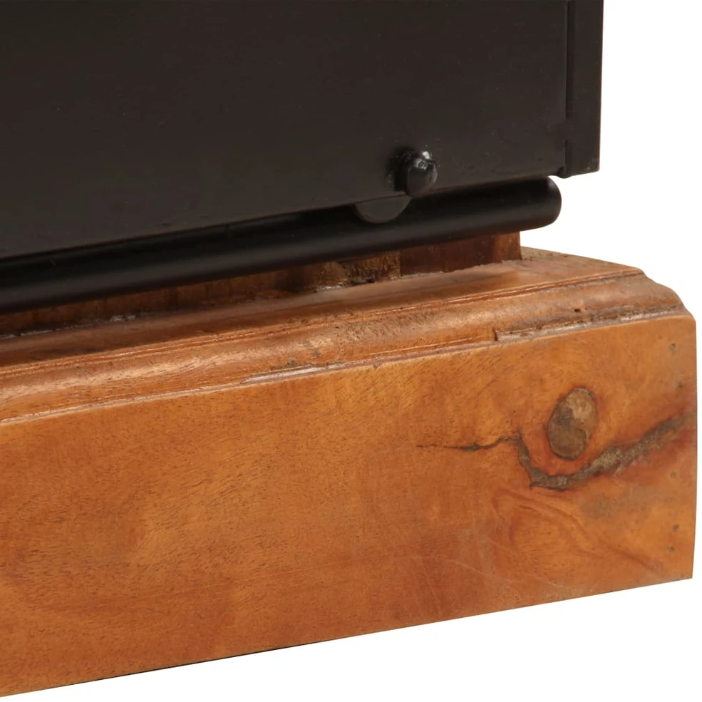 TV staliukas TV spintelė, 110x30x45cm, perdirbtos medienos masyvas