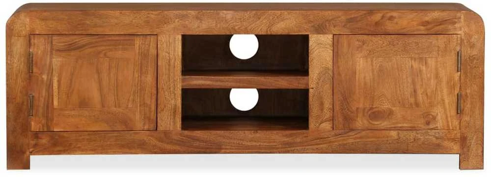 TV staliukas TV Spintelė, 120x30x40cm, medienos masyvas su medaus apdaila