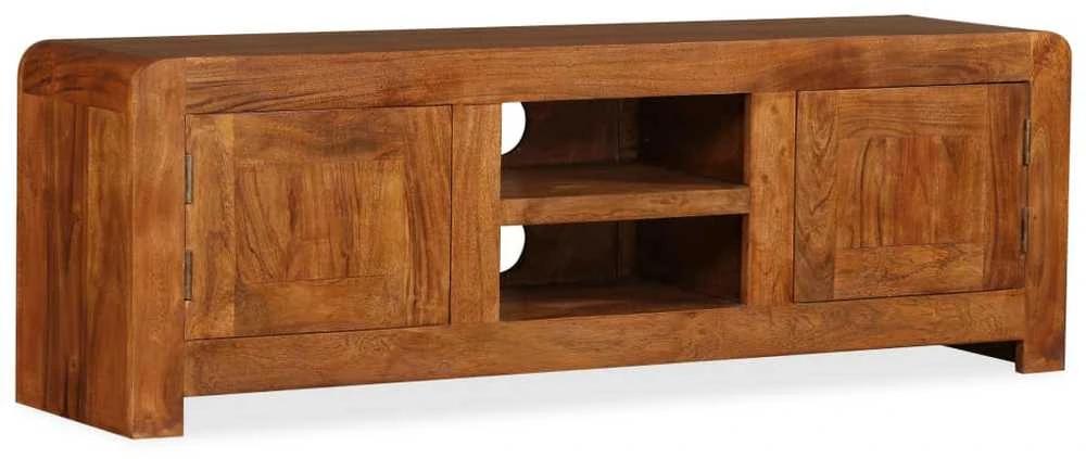 TV staliukas TV Spintelė, 120x30x40cm, medienos masyvas su medaus apdaila