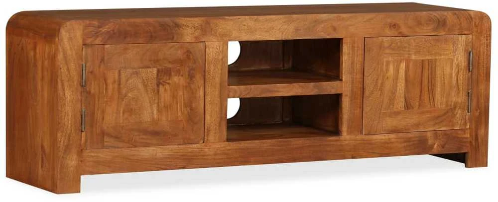 TV staliukas TV Spintelė, 120x30x40cm, medienos masyvas su medaus apdaila