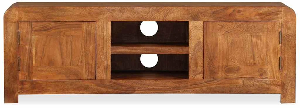 TV staliukas TV Spintelė, 120x30x40cm, medienos masyvas su medaus apdaila