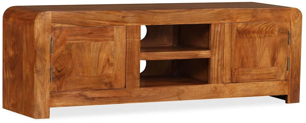 TV staliukas TV Spintelė, 120x30x40cm, medienos masyvas su medaus apdaila