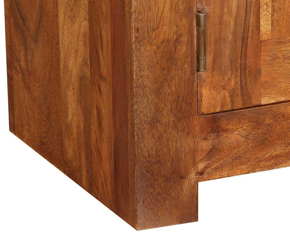 TV staliukas TV Spintelė, 120x30x40cm, medienos masyvas su medaus apdaila