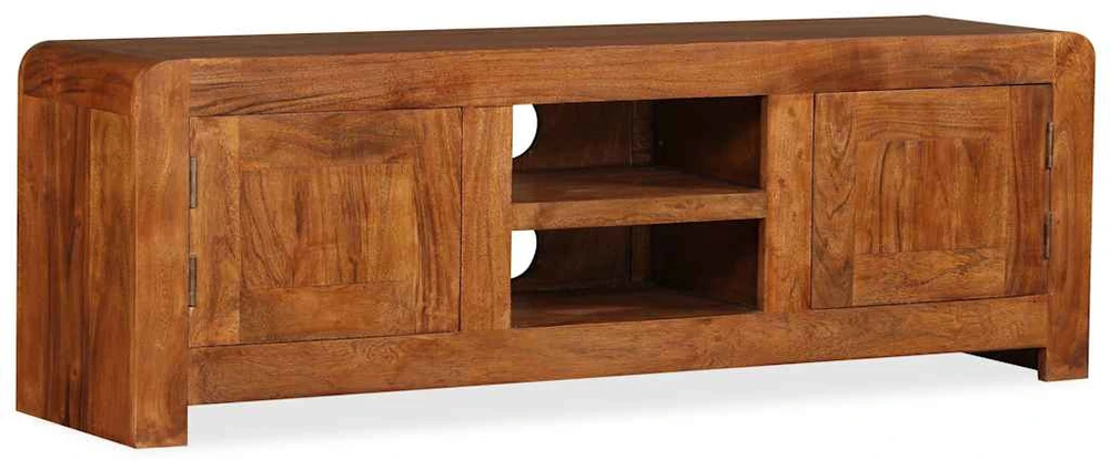 TV staliukas TV Spintelė, 120x30x40cm, medienos masyvas su medaus apdaila