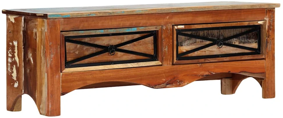TV staliukas TV spintelė, 120x30x40cm, perdirbtos medienos masyvas