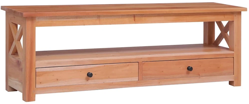 TV staliukas TV spintelė, 120x30x40cm, raudonmedžio medienos masyvas
