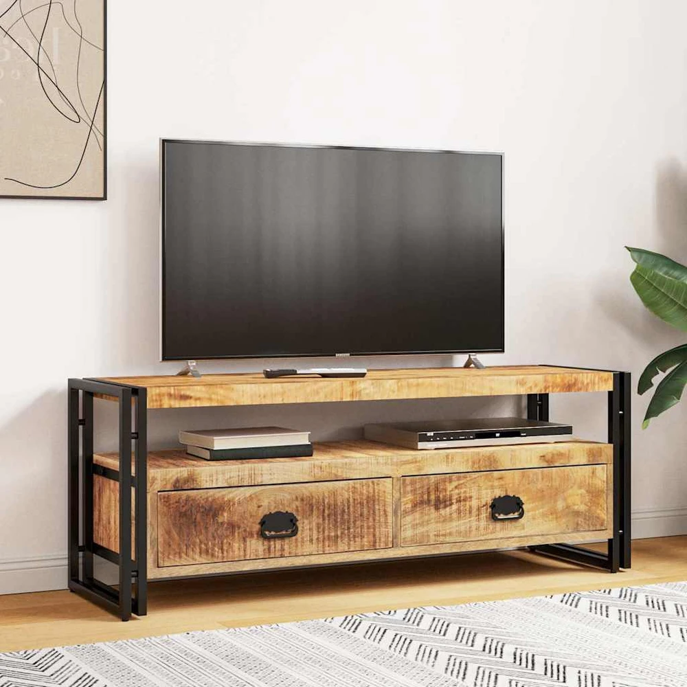 TV spintelė, 120x35x45cm, mango medienos masyvas