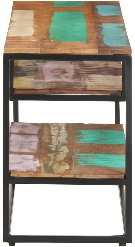 TV staliukas TV spintelė, 130x30x45 cm, perdirbtos medienos masyvas