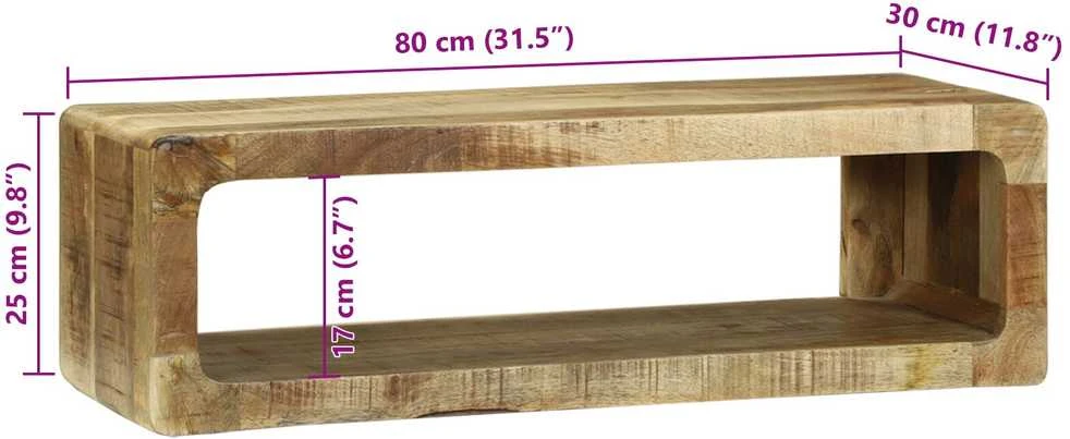 Televizoriaus spintelė 80 x 30 x 25 cm Mango medienos masyvas