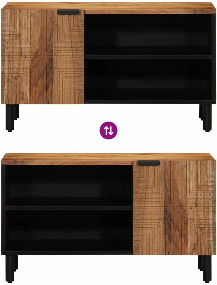 Televizoriaus spintelė Ruda 80 x 33 x 46 cm Kietas mango medis