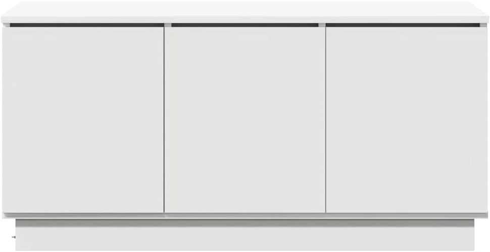 TV staliukas Televizoriaus spintelė 100 x 38 x 49 cm Balta Apdirbta mediena