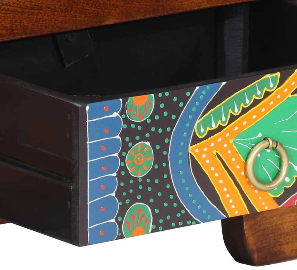 TV Spintelė Daugiaspalvė 110x30x40 Akacijos masyvo