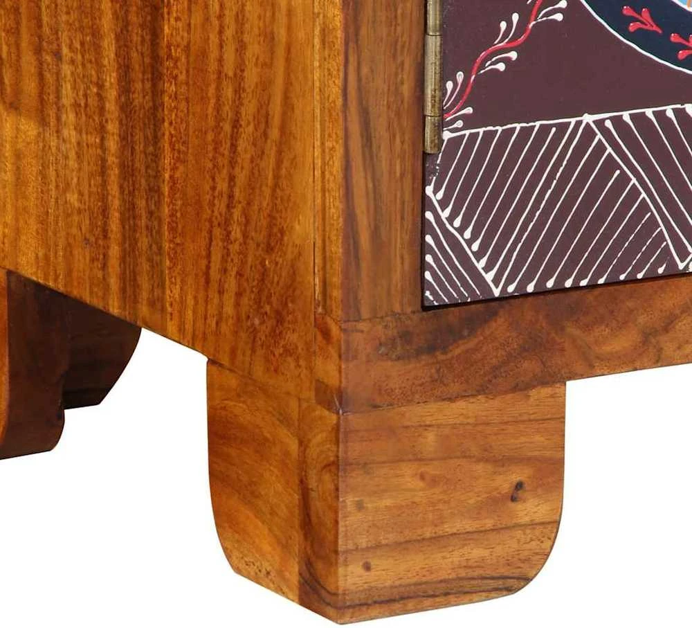 TV Spintelė Daugiaspalvė 90x30x45 Akacijos masyvo