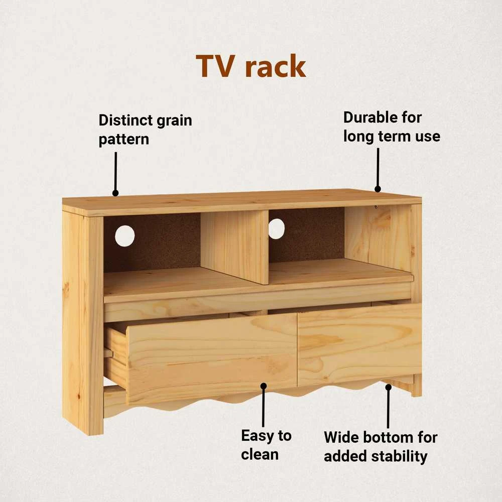 TV staliukas Televizoriaus spintelė Drammen Ąžuolo 99 x 43 x 55 cm