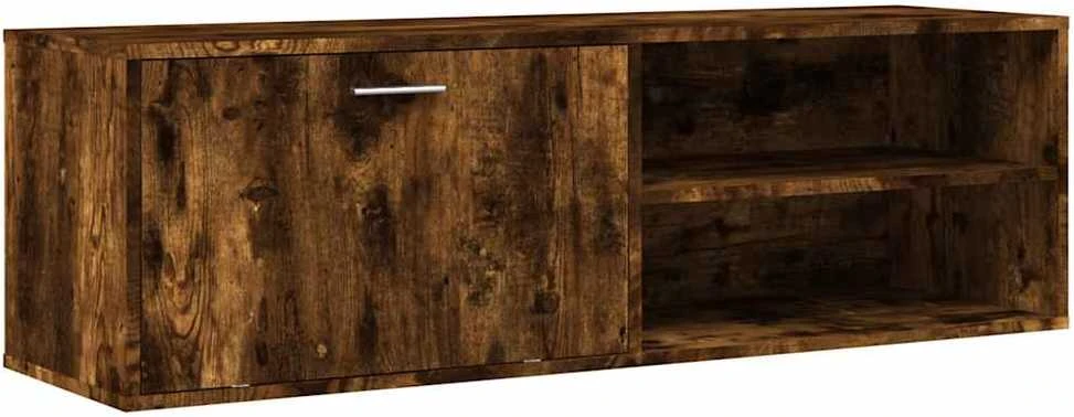 TV staliukas TV spintelė, dūminio ąžuolo, 120x34x37cm, apdirbta mediena