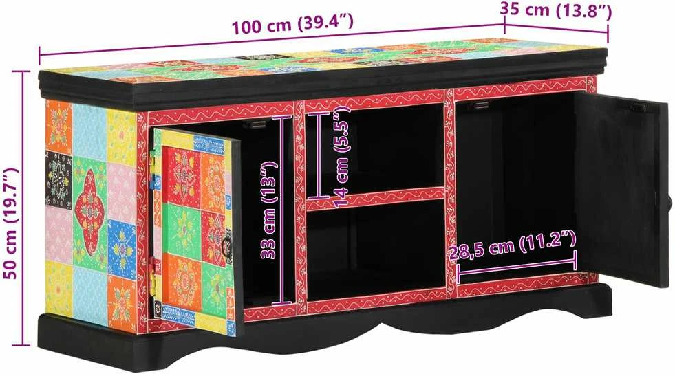Televizoriaus spintelė 100 x 35 x 50 cm Įvairiaspalvis