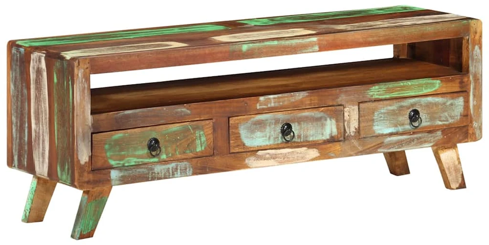 TV spintelė, įvairių spalvų, 110x30x40cm, perdirbta mediena