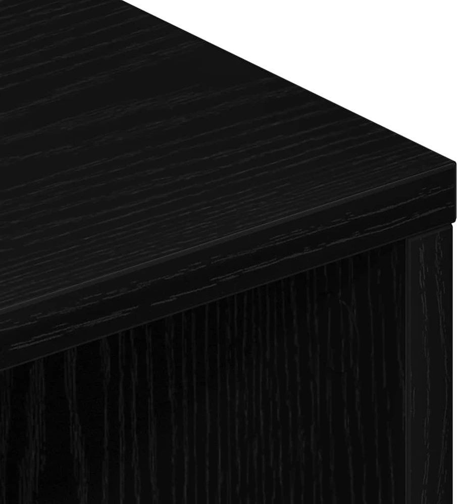 TV staliukas TV spintelė, juodo ąžuolo spalvos, 120x34x37 cm, inžinerinė mediena