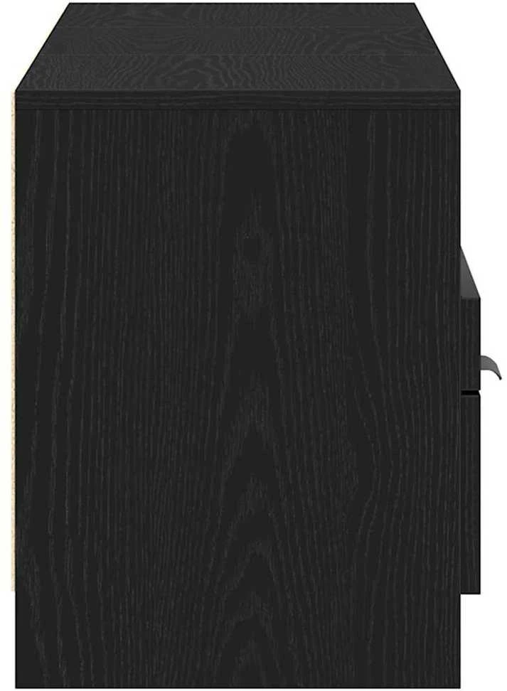 TV staliukas Televizoriaus spintelė 150 x 33,5 x 45 cm Juodas ąžuolas