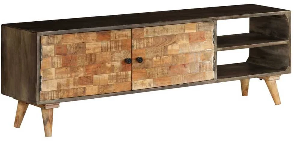 TV staliukas TV spintelė, mango medienos masyvas, 140x30x45cm