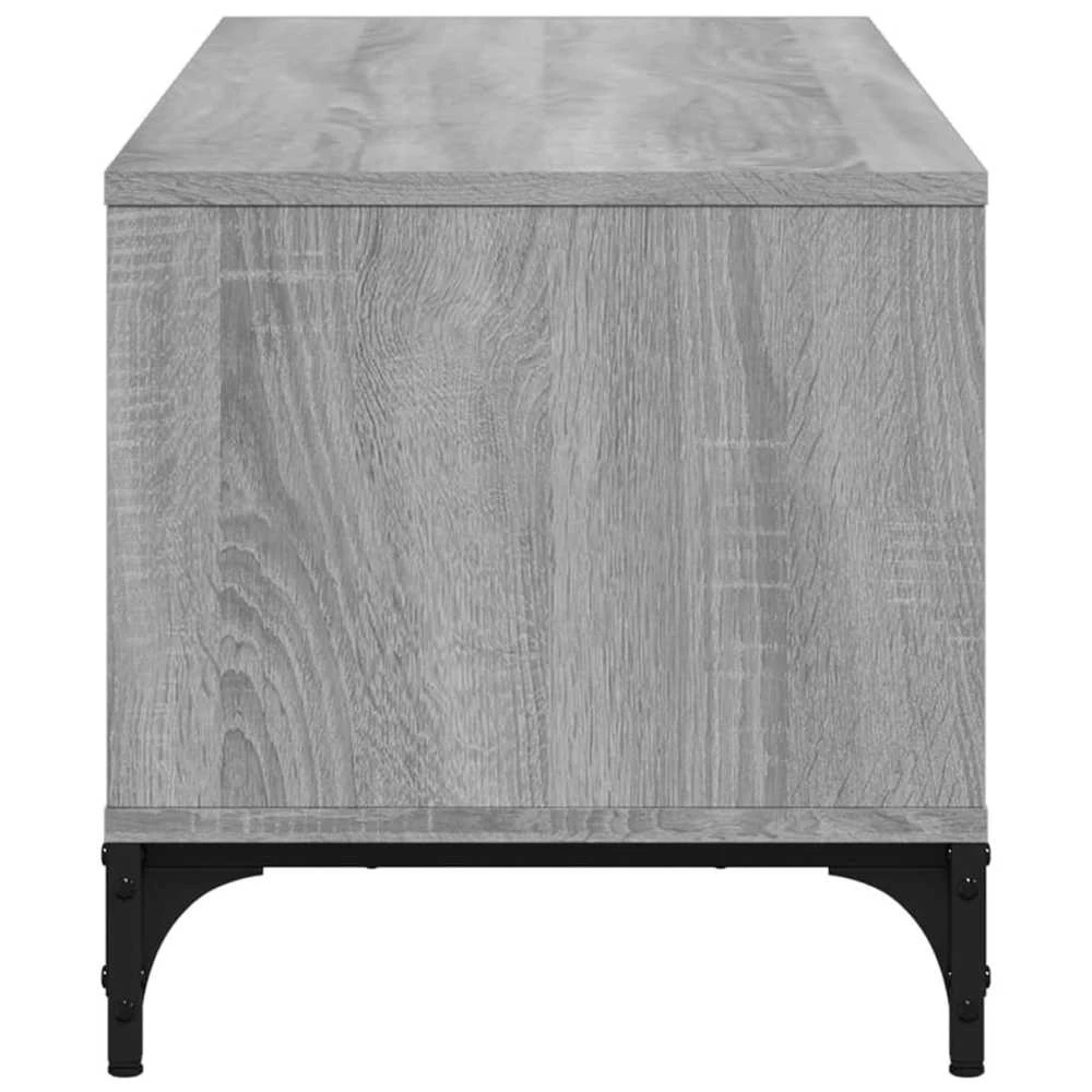 TV staliukas TV spintelė, pilka, 102x40x41cm, apdirbta mediena ir plienas
