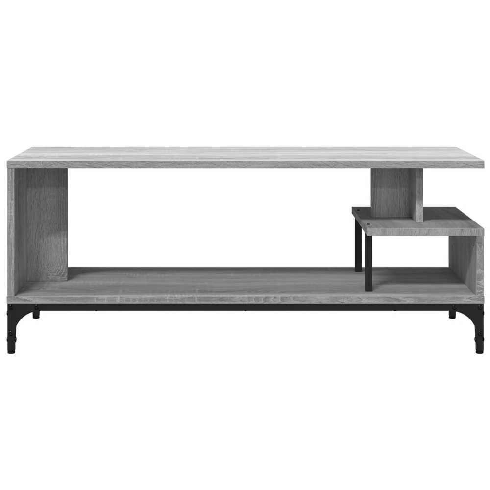 TV staliukas TV spintelė, pilka, 102x40x41cm, apdirbta mediena ir plienas