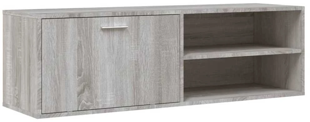 TV staliukas TV spintelė, pilka ąžuolo, 120x34x37cm, apdirbta mediena