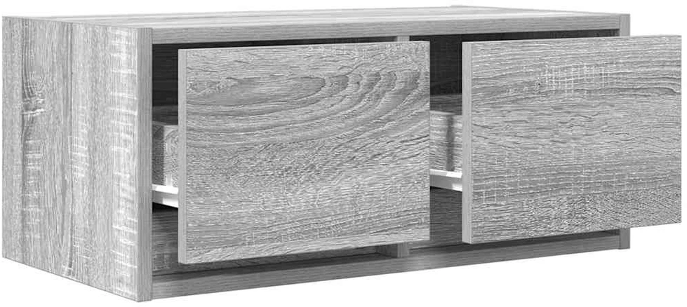 TV staliukas TV spintelė, pilka ąžuolo, 60x31x25,5 cm, apdirbta mediena