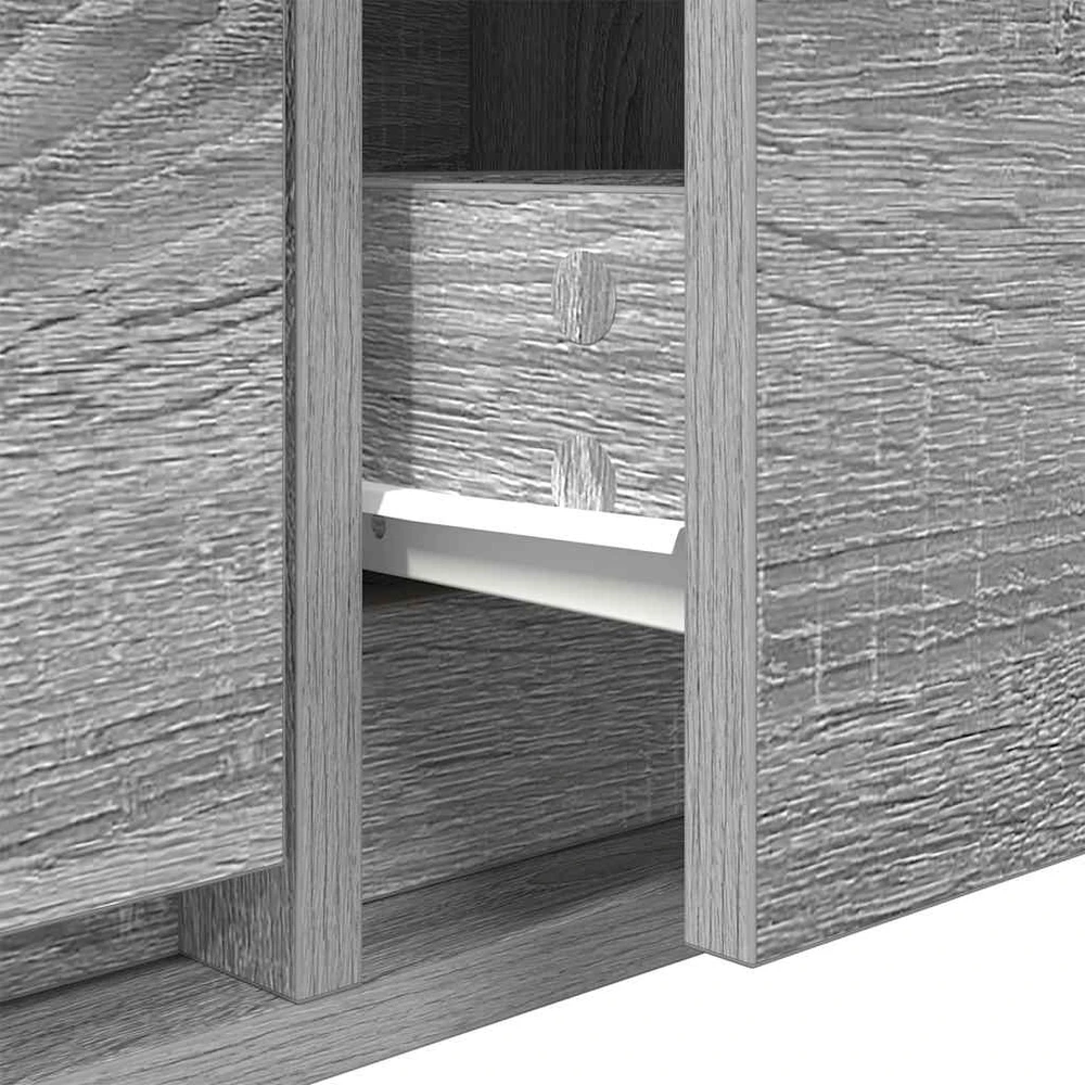 TV staliukas TV spintelė, pilka ąžuolo, 60x31x25,5 cm, apdirbta mediena