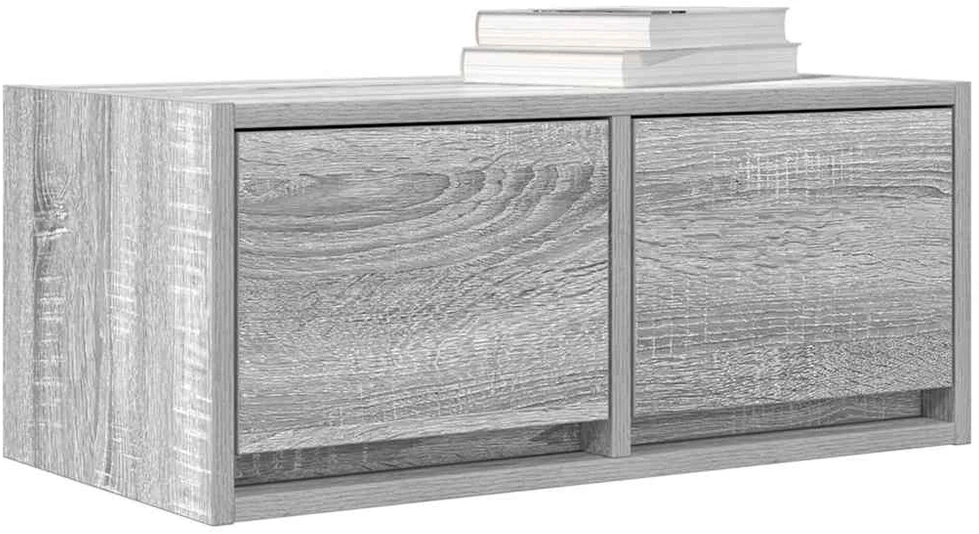 TV staliukas TV spintelė, pilka ąžuolo, 60x31x25,5 cm, apdirbta mediena