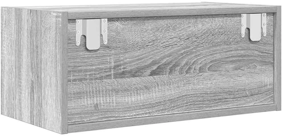 TV staliukas TV spintelė, pilka ąžuolo, 60x31x25,5 cm, apdirbta mediena