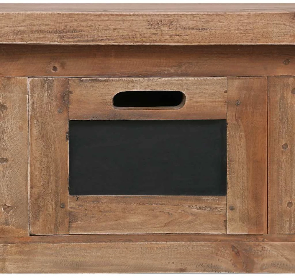 TV staliukas TV spintelė su 3 stalčiais, 120x30x40cm, raudonmedžio masyvas