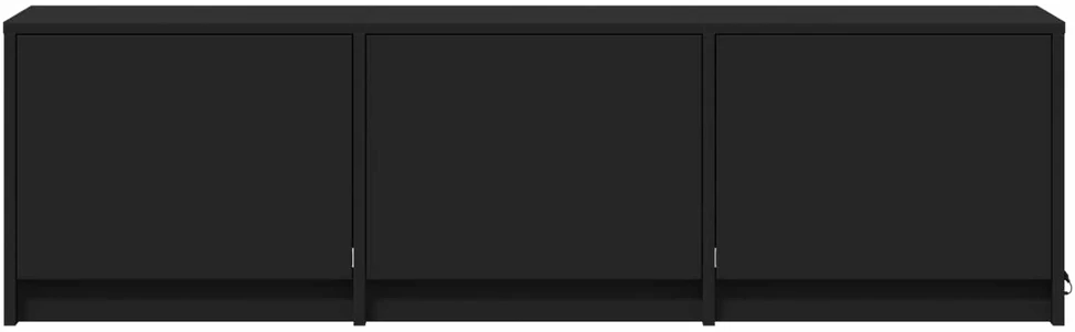 TV staliukas TV spintelė su LED 140 x 34 x 40 cm Juodas Dirbtinė mediena