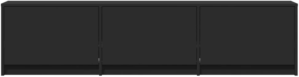 TV staliukas TV spintelė su LED 165 x 34 x 40 cm Juodas Dirbtinė mediena