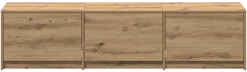 TV staliukas TV spintelė su LED 165 x 34 x 40 cm Meistrų ąžuolas