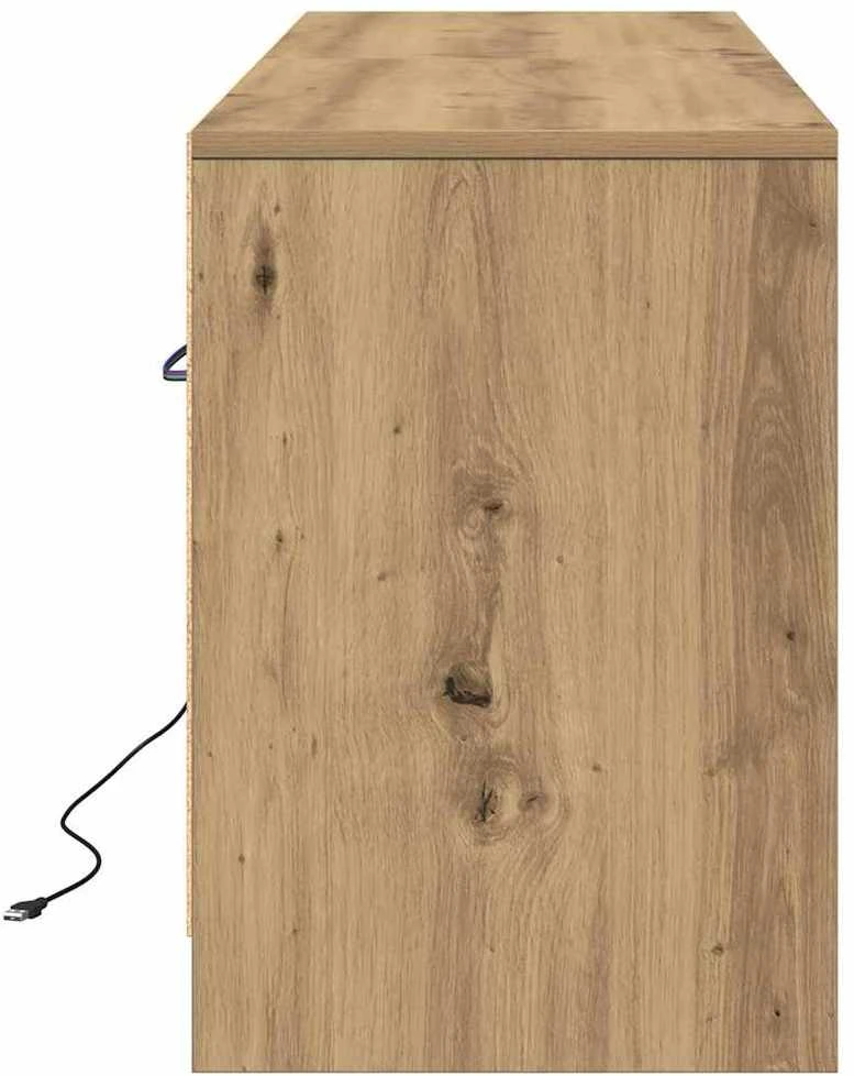 TV staliukas TV vienetai 139,5 x 34 x 50 cm Ruda Apdirbta mediena